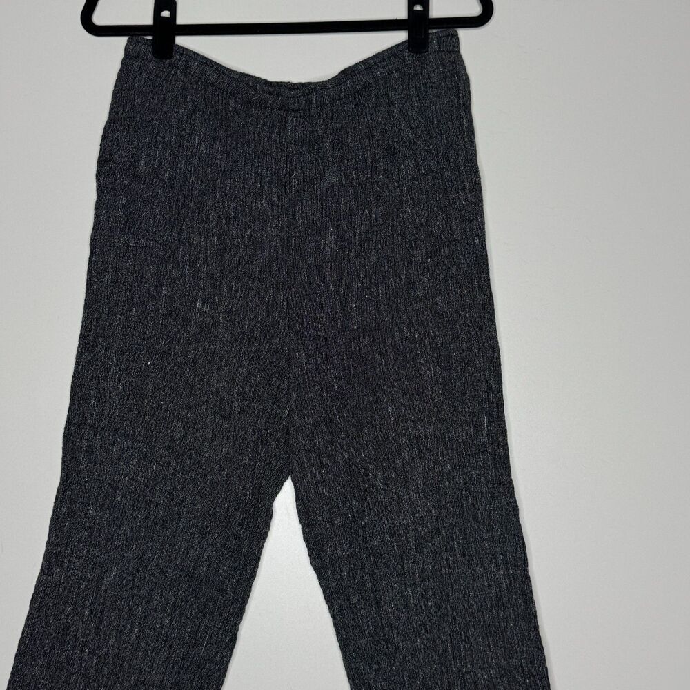 IC by Connie K Textured Linen Blend Lined Crop Pant Women's Size Medium - Picture 6 of 9